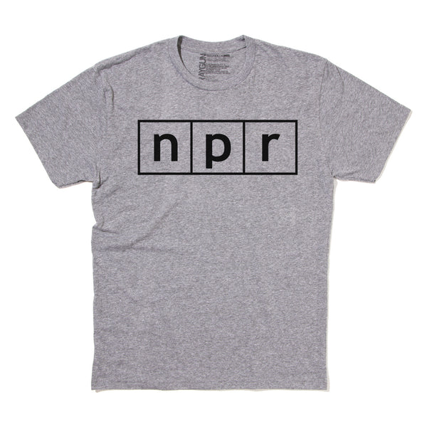 NPR logo Blue Men t-shirt by Chaser Brand National Public Radio Station News