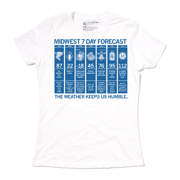 Midwest Forecast T-Shirt – RAYGUN