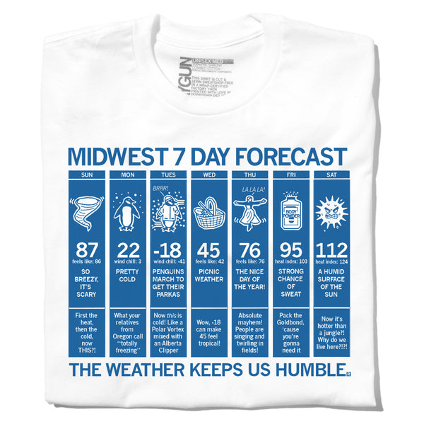 Midwest Forecast T-Shirt – RAYGUN