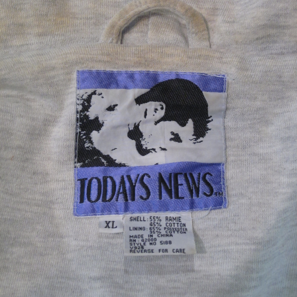 TODAYS NEWS VINTAGE JACKET