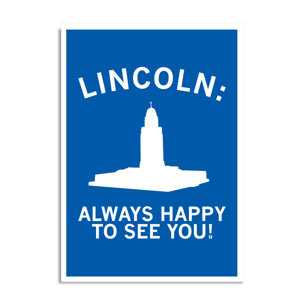 Lincoln: Always Happy To See You Postcard