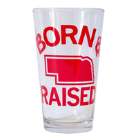 NE Born & Raised Pint Glass