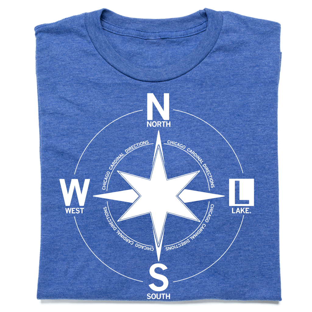 Chicago Cardinal Directions T-Shirt – RAYGUN