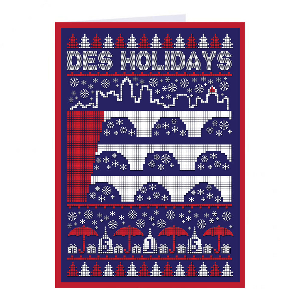 Des Holidays Greeting Card