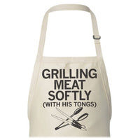 Grilling Meat Softly Apron