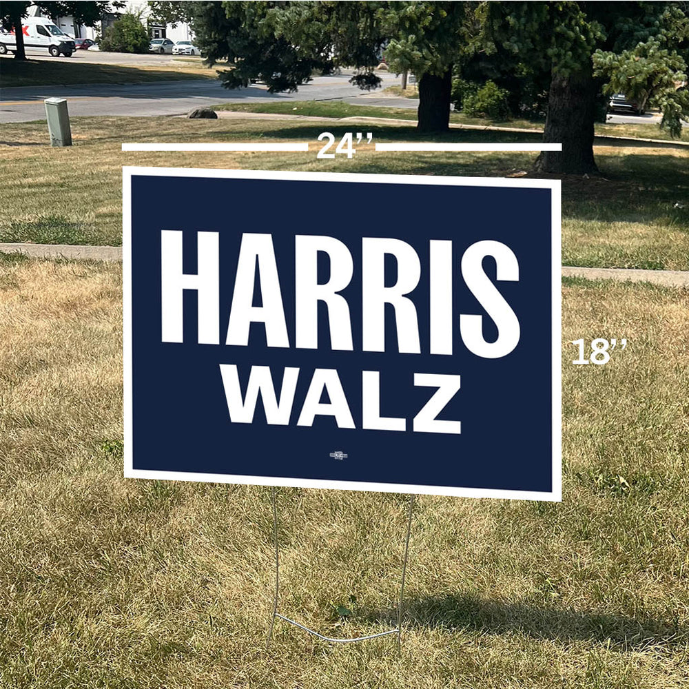 Harris Walz Yard Sign