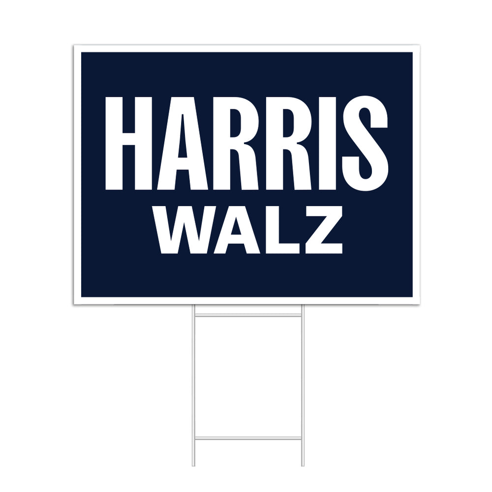 Harris Walz Yard Sign