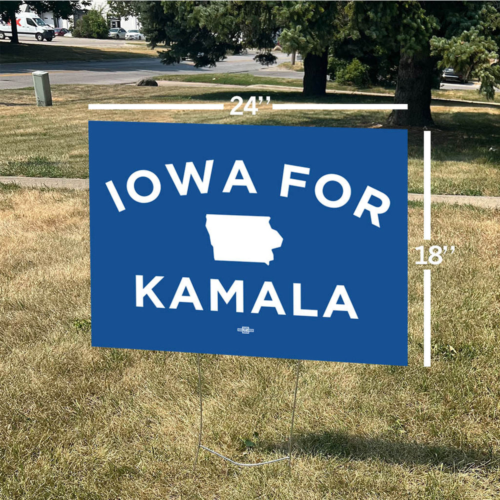 Iowa for Kamala Yard Sign