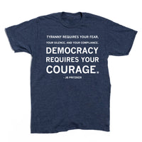 Democracy Requires Courage Pritzker Quote