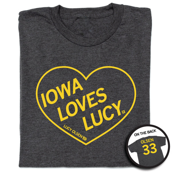 Iowa Loves Lucy Charcoal