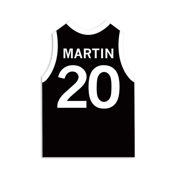 Kate Martin 20 Jersey Black & White Die-Cut Sticker