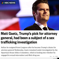 Matt Gaetz Should Be In Prison