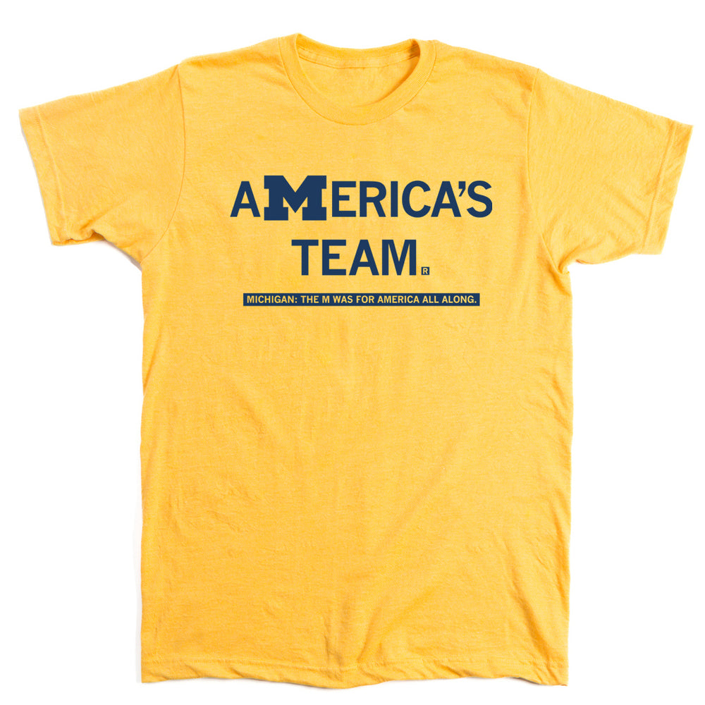 Michigan America s Team T Shirt RAYGUN