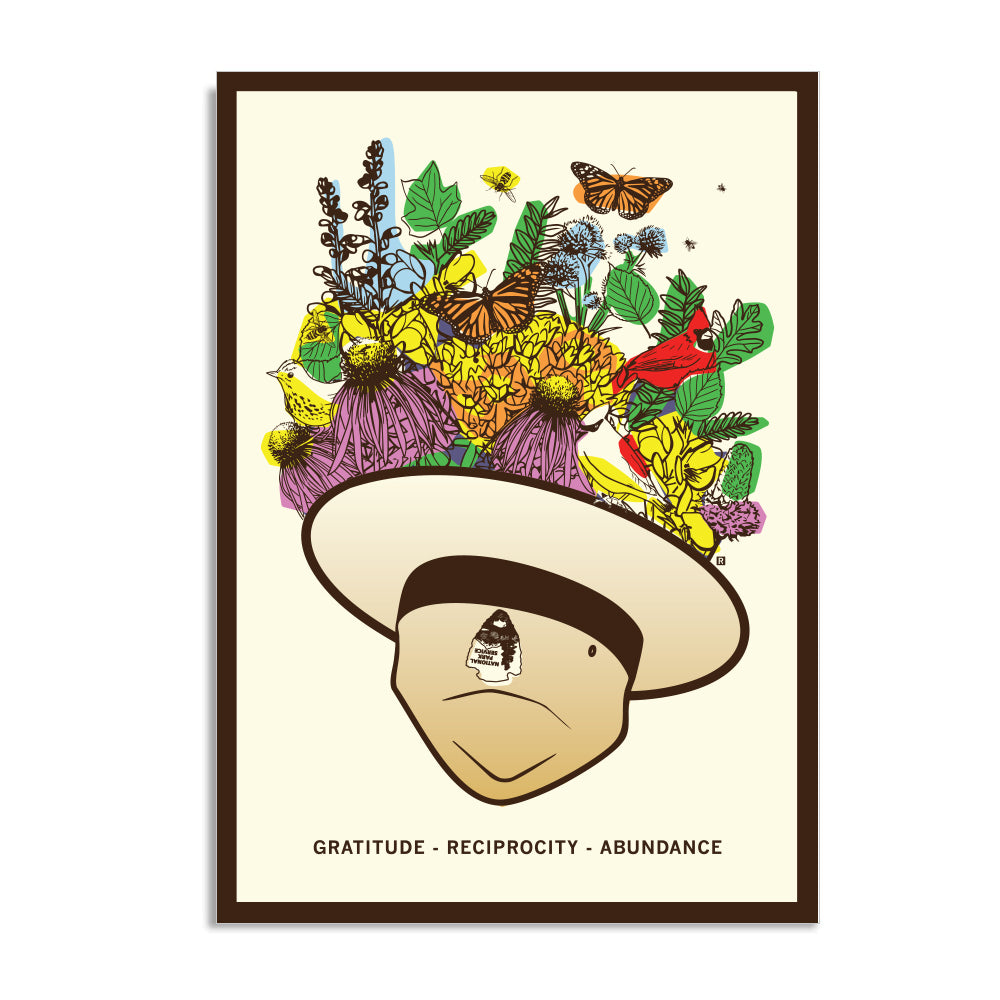 Park Ranger Hat Graphic Postcard