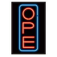 Ope Neon Sign Postcard