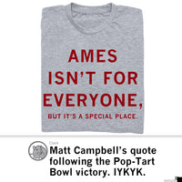 Ames Isn't For Everyone