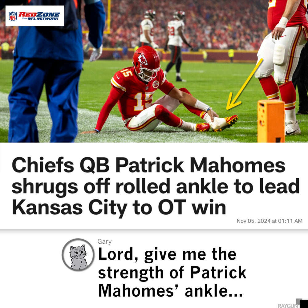 Strength of Patrick Mahomes' Ankle Graphic