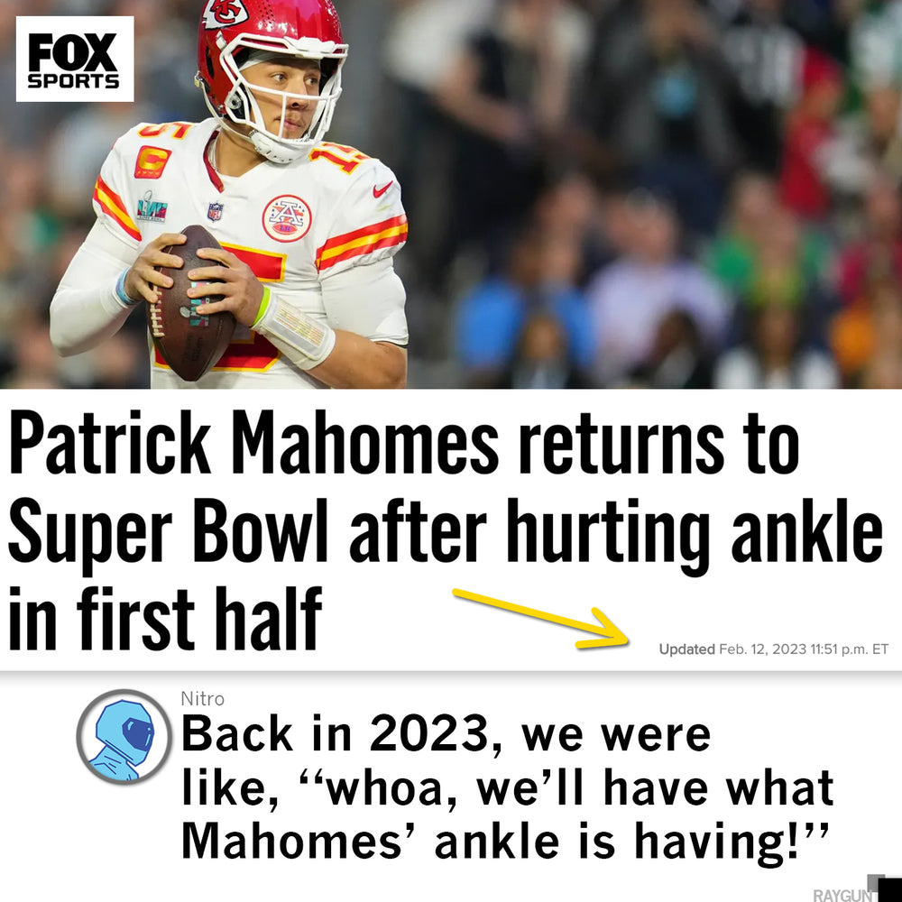 Strength of Patrick Mahomes' Ankle Graphic