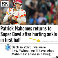 Strength of Patrick Mahomes' Ankle Graphic