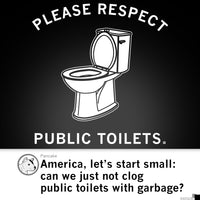 Please Respect Public Toilets