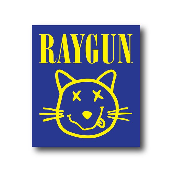 RAYGUN Smiley Cat Logo Sticker