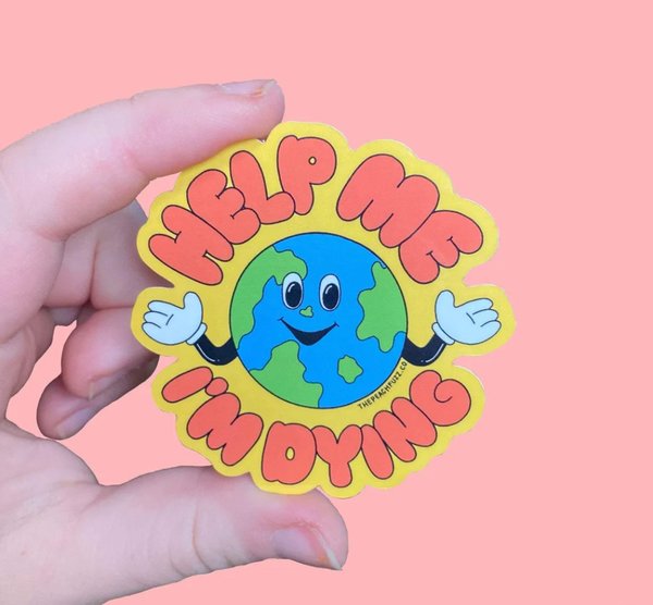 Peach Fuzz: Help Me, I'm Dying Sticker