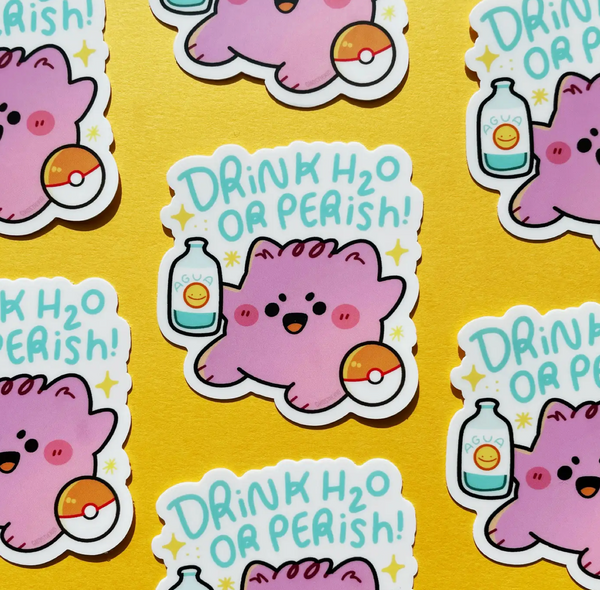 Ghostiekid: Drink Water Or Perish Sticker