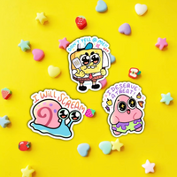 Ghostiekid: I Deserve A Treat Patrick Star Sticker