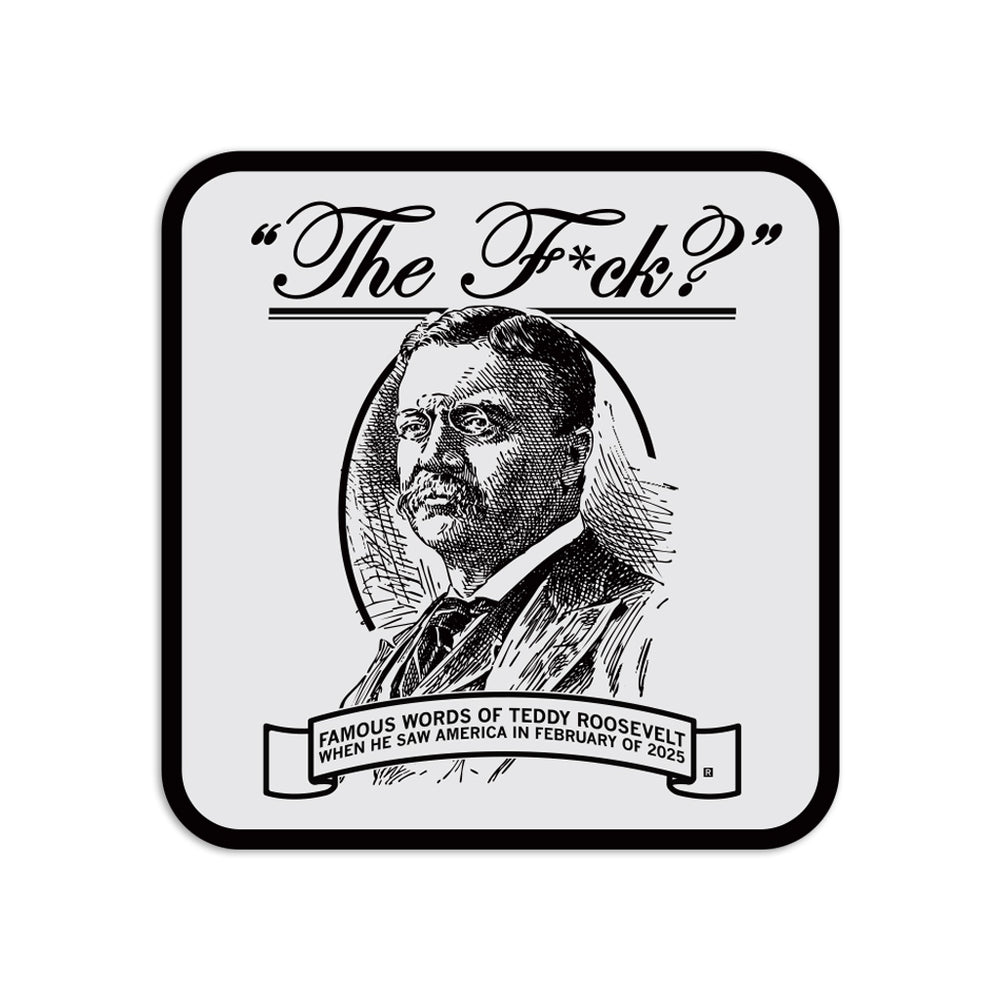 The F? Teddy Roosevelt Quote Sticker