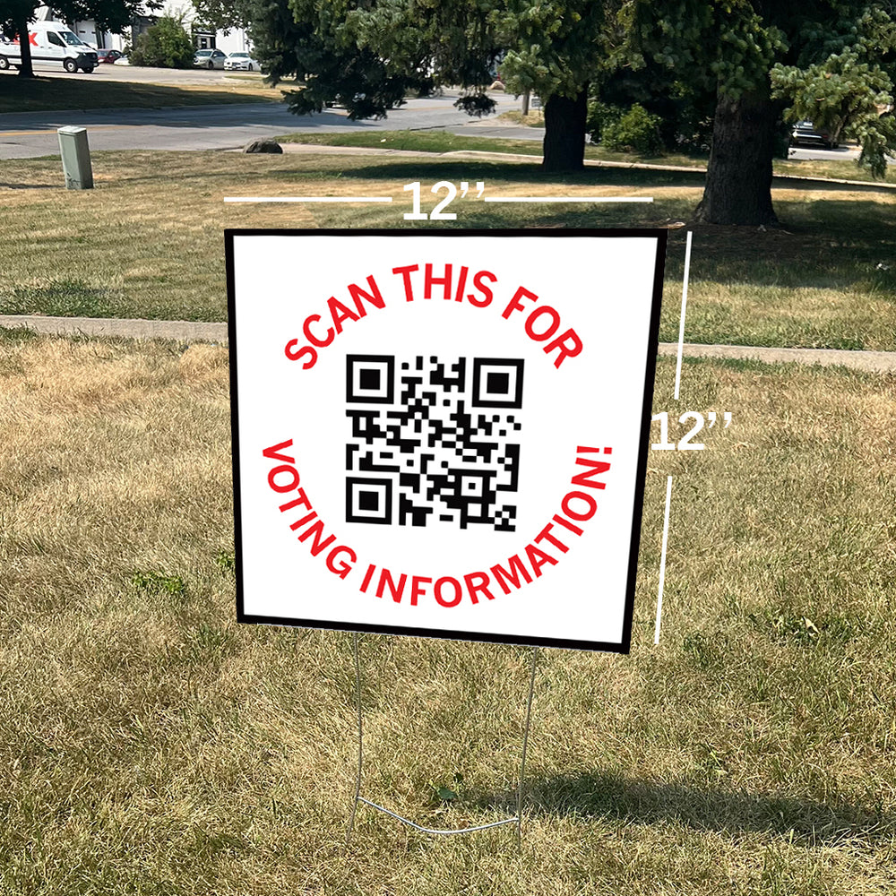 Voting Information Yard Sign