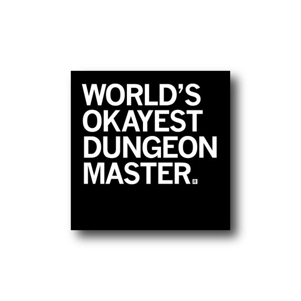 World's Okayest Dungeon Master Sticker