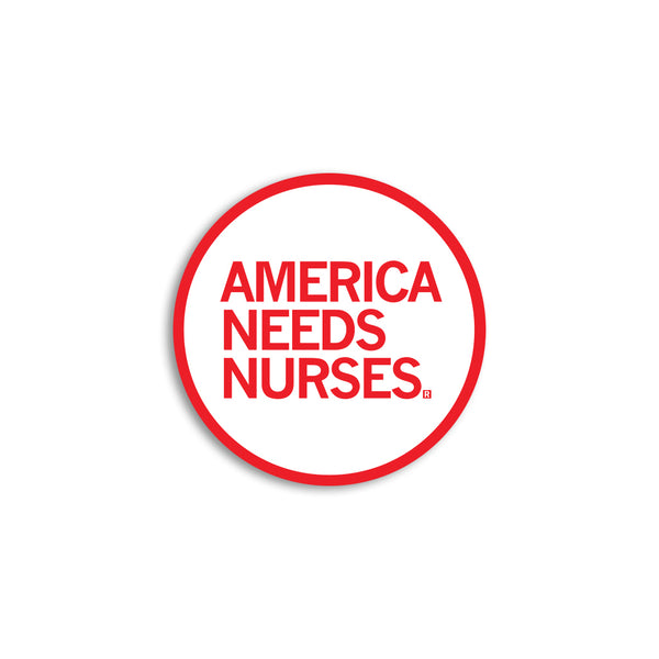 America Needs Nurses Mini Circle Sticker