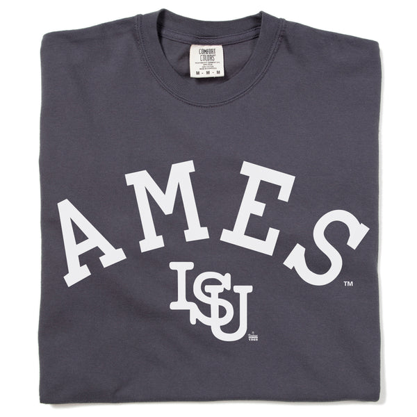 Ames Vintage Curved Logo Heavyweight Charcoal