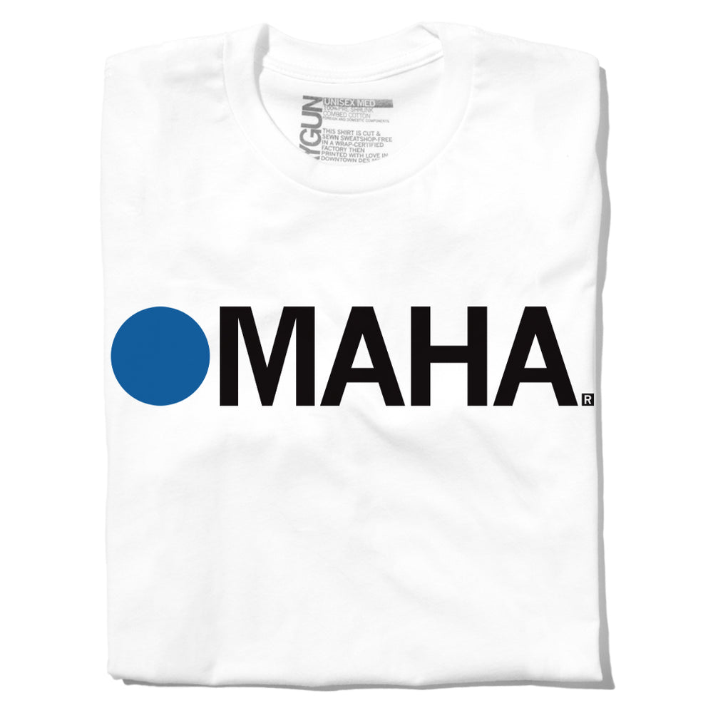 Blue Dot Omaha Text Logo