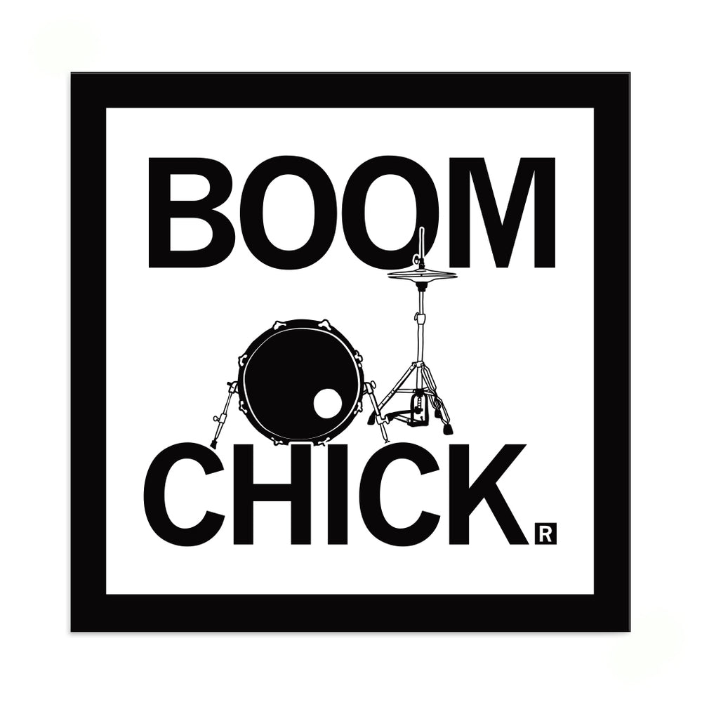 Boom chick drum sticker