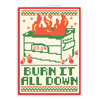 Dumpster Fire 2024 Greeting Card