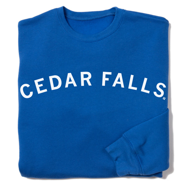 Cedar Falls Curved Logo Crew Sweatshirt