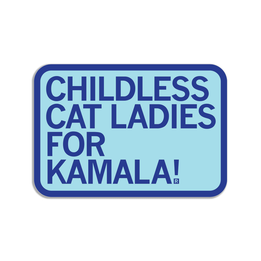 Childless Cat Ladies For Kamala Sticker