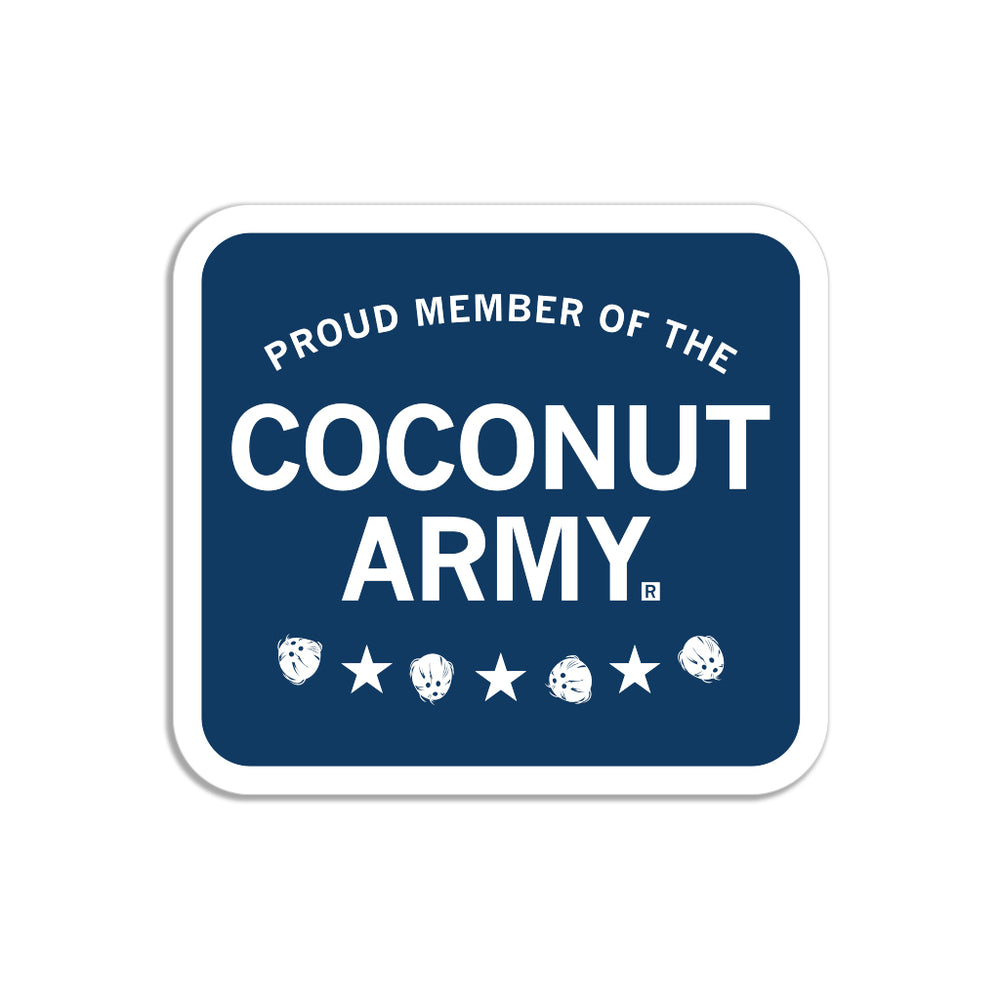 Coconut Army Sticker