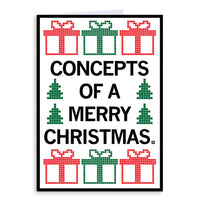 Concepts of a Merry Christmas Greeting Card