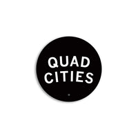 Quad Cities Curved Logo Mini Circle Sticker