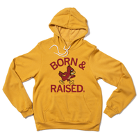 Cyclones Born & Raised Vintage Gold Pullover Hoodie