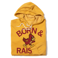 Cyclones Born & Raised Vintage Gold Pullover Hoodie