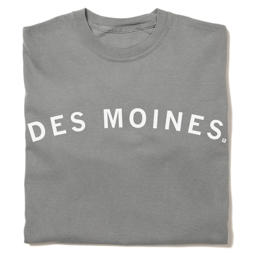 Des Moines Curved Logo Heavyweight