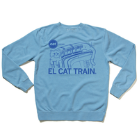 El Cat Train Crew Sweatshirt