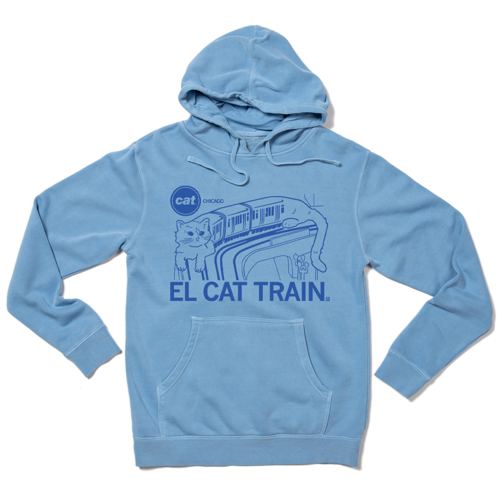 El Cat Train Pullover Hoodie