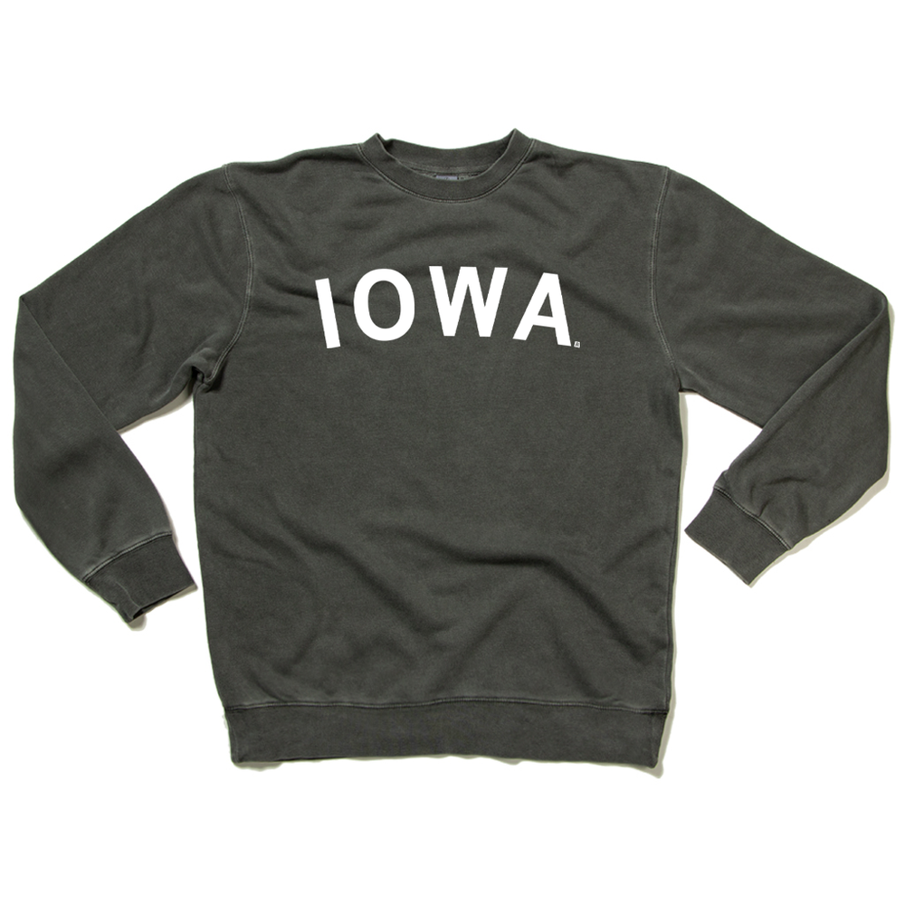 Iowa Curved Logo Crew Sweatshirt