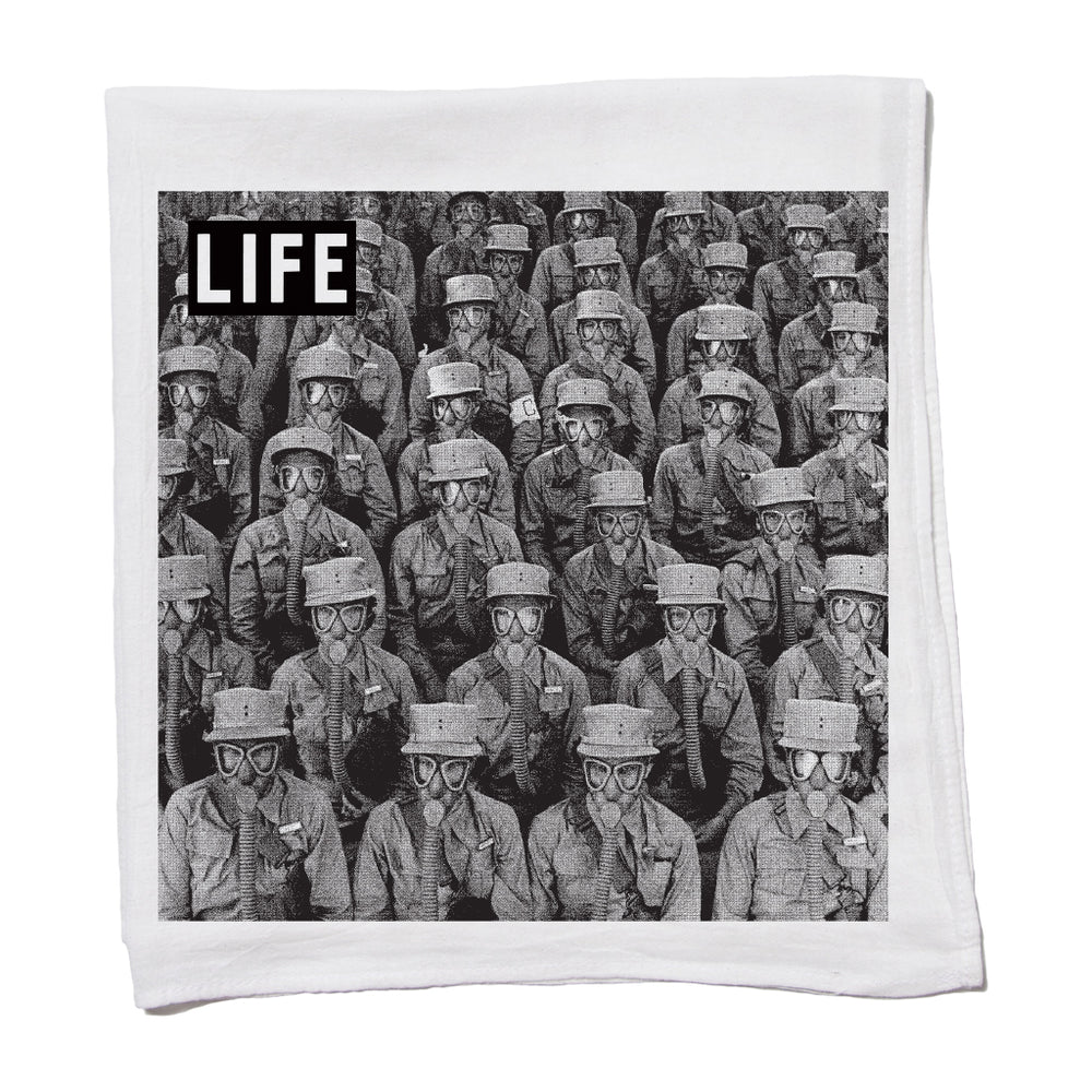 LIFE Magazine: Gas Mask Kitchen Towel