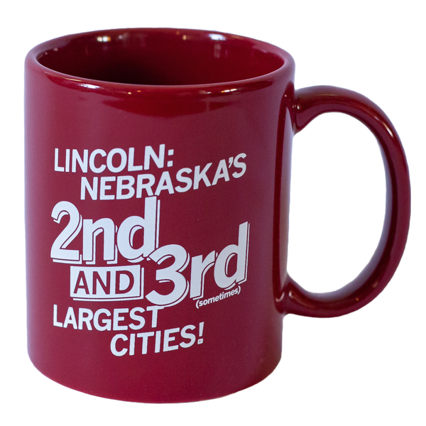 Lincoln: Second and Third Largest Cities Mug