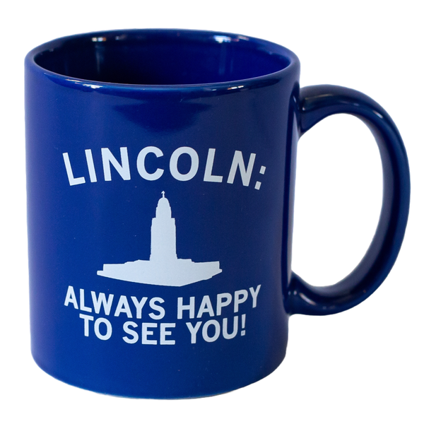 Lincoln: Always Happy To See You Mug